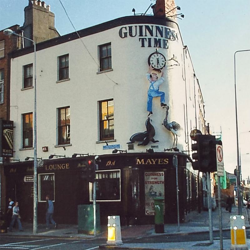 A city-center street scene in Dublin.