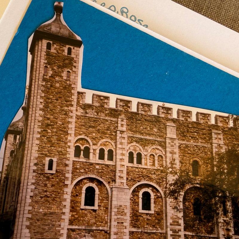 Stone walls and tower windows at the Tower of London.