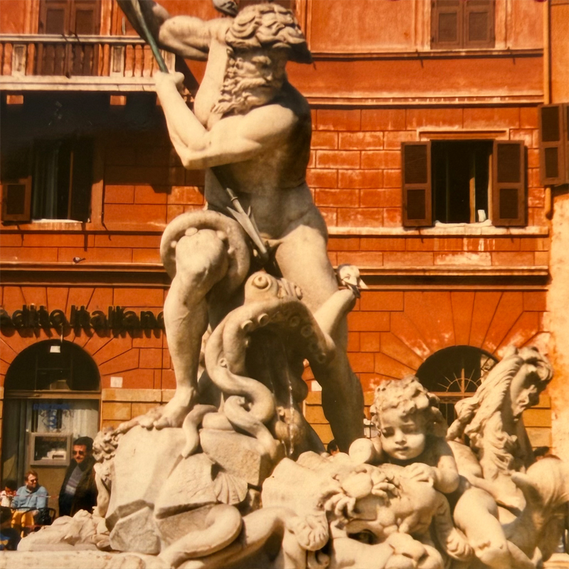 A museum-area or historic-building scene in Rome.